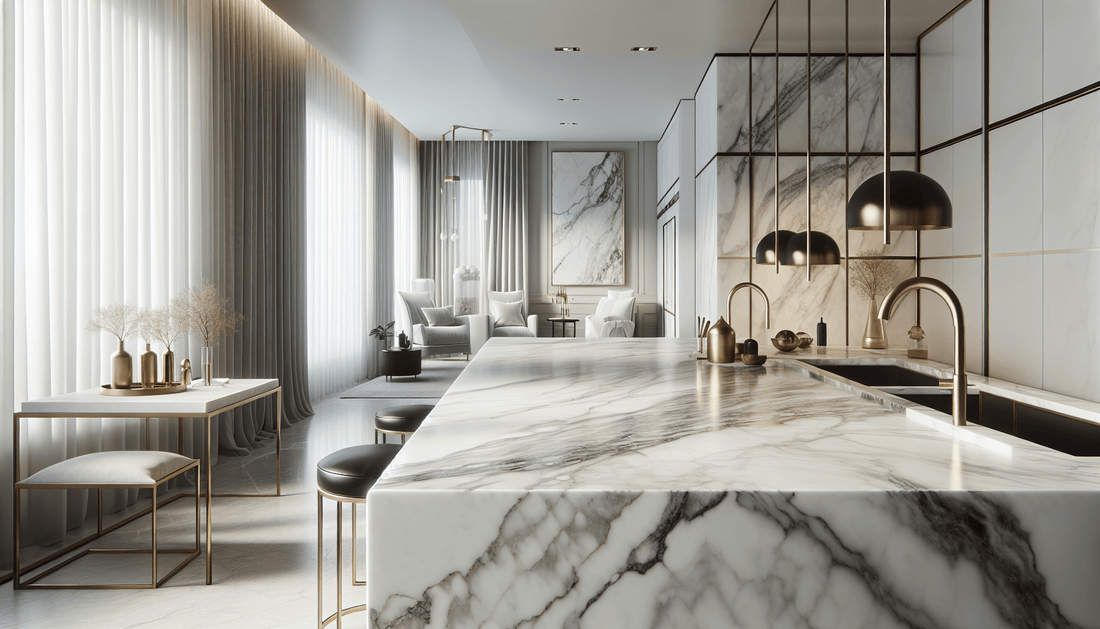 Elevate Luxury Spaces with Calacatta Arabescato Marble Elegance - Z Boutique by Marble Couture