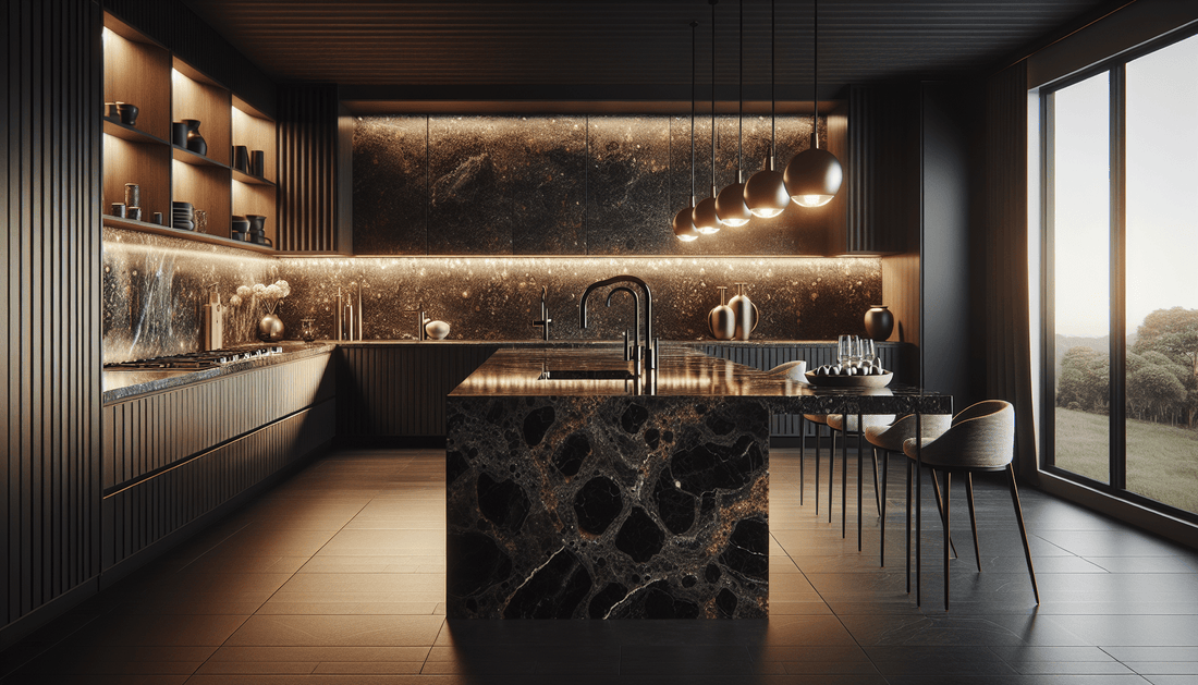 Elevate Spaces: Black Ubatuba Granite for Timeless Elegance - Z Boutique by Marble Couture