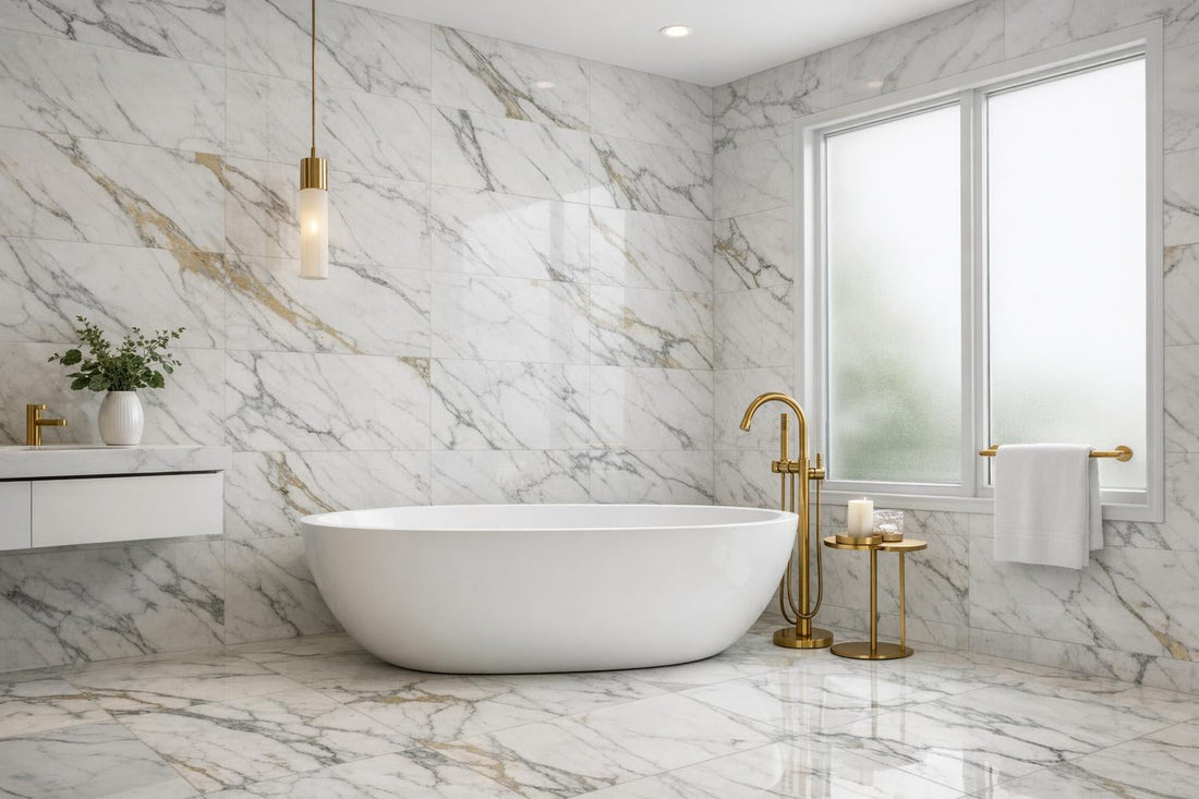 Elevate Spaces: Calacatta Borghini Marble Tiles Insights - Zicana Boutique