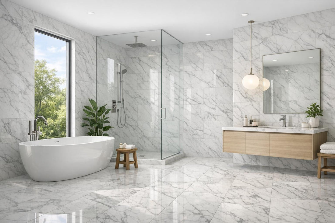 Elevate Spaces: Carrara Select Marble Tile by Zicana - Zicana Boutique