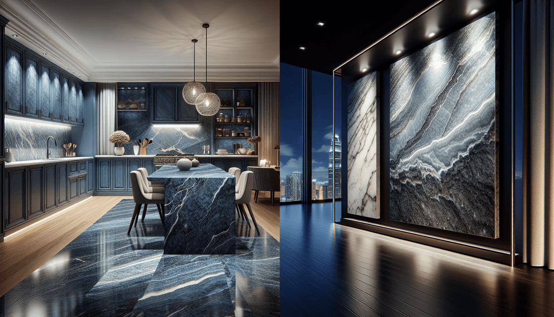 Elevate Spaces: Luxurious Blue Granite Stone for Home and Trade - Zicana Boutique