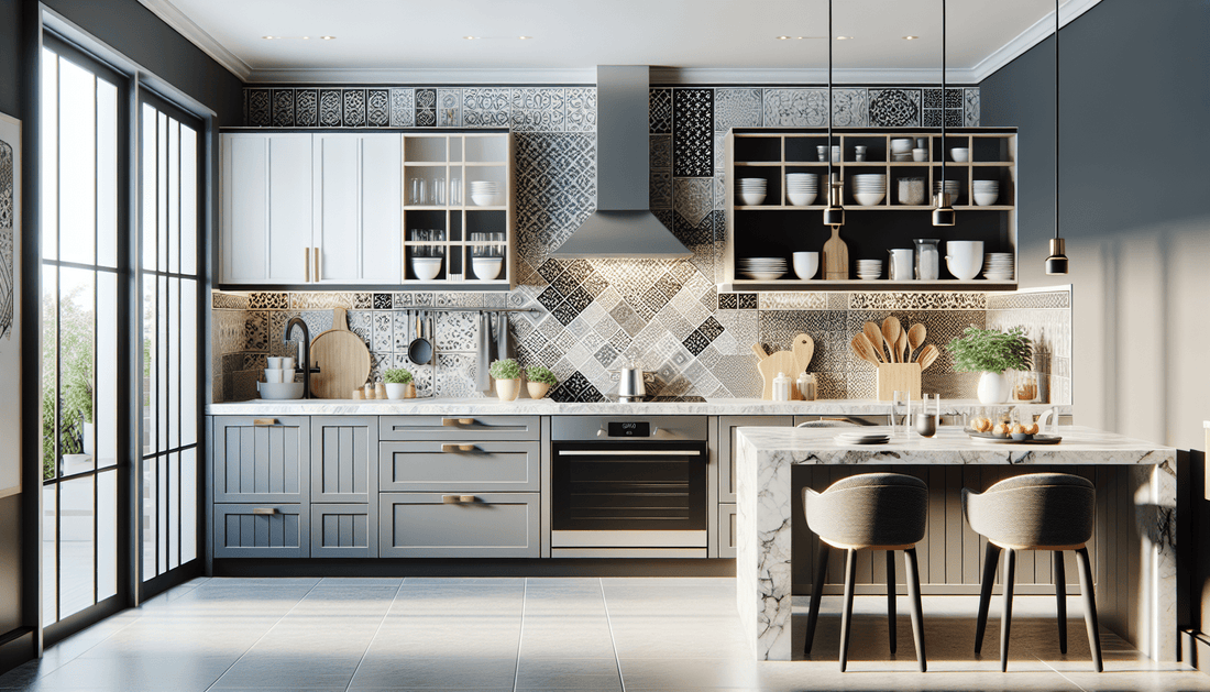 Elevate Spaces: Tile Backsplash with Granite Countertops Guide - Zicana Boutique