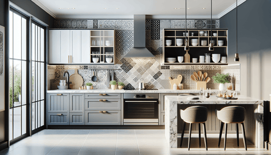 Elevate Spaces: Tile Backsplash with Granite Countertops Guide - Z Boutique by Marble Couture