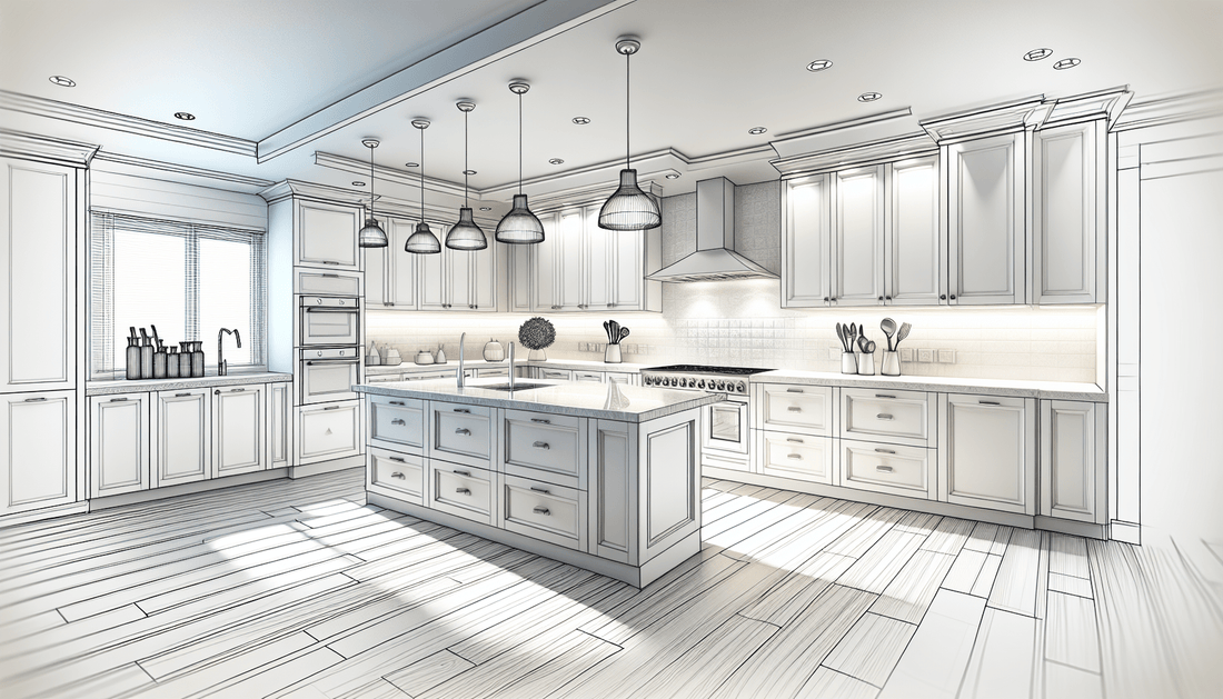 Elevate Spaces: White Shaker Cabinets with Quartz Countertops - Z Boutique by Marble Couture