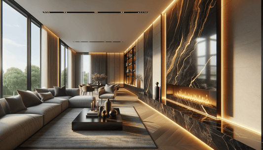 Elevate Spaces with a Stunning Dekton Laurent Fireplace Design - Zicana Boutique