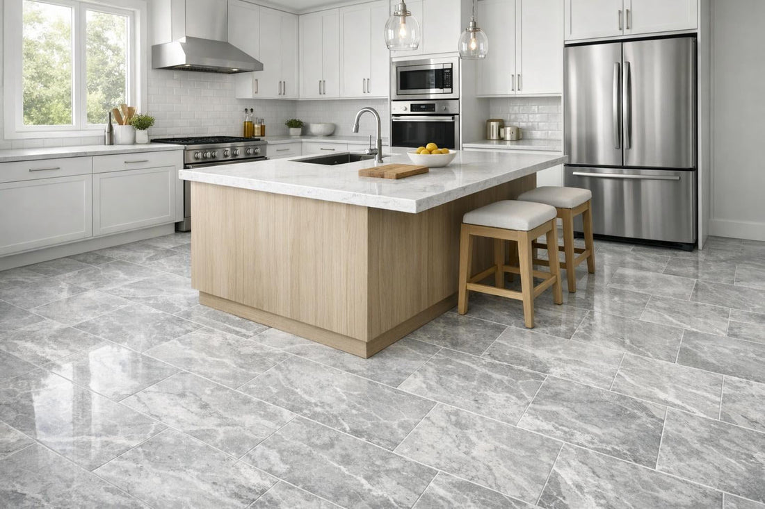 Elevate Spaces with Afyon Grey Marble Field Tile - Zicana Boutique