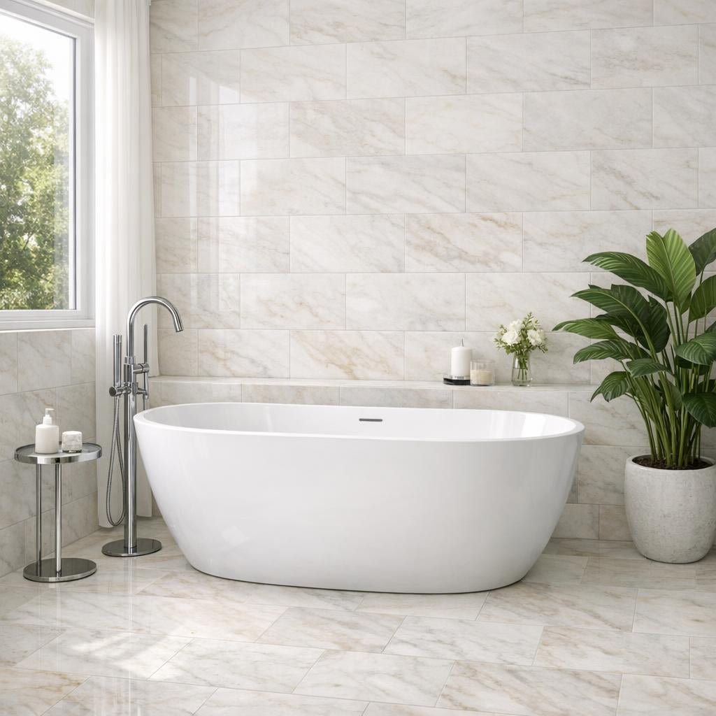 Elevate Spaces with Afyon Sugar Marble Tile from Zicana - Zicana Boutique