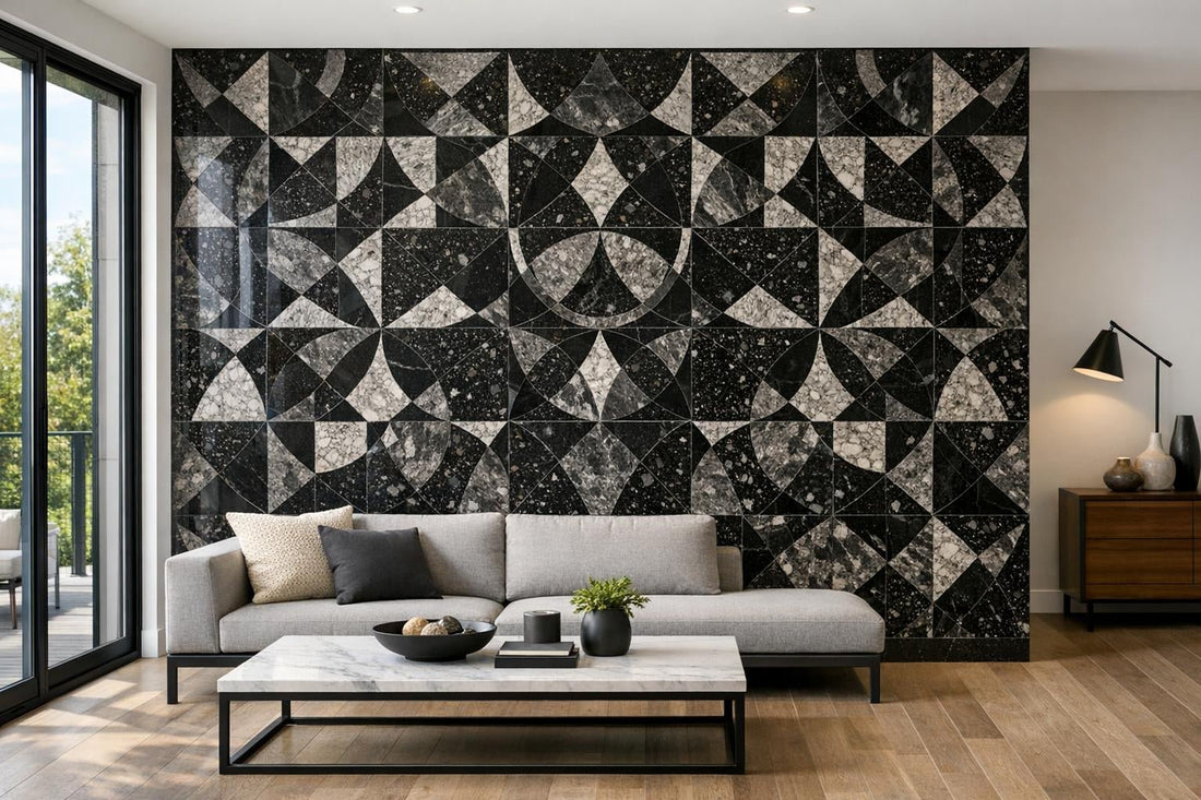 Elevate Spaces with Allen Noir Terrazzo Tile by Zicana - Zicana Boutique