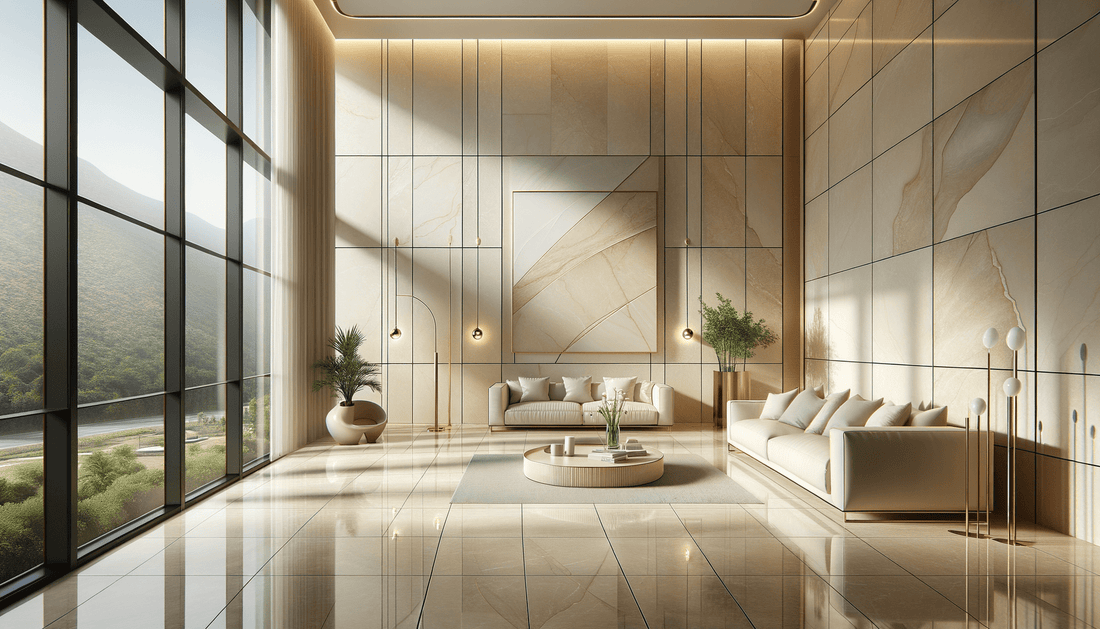 Elevate Spaces with Armani Cream Raphael Porcelain Tile - Zicana Boutique
