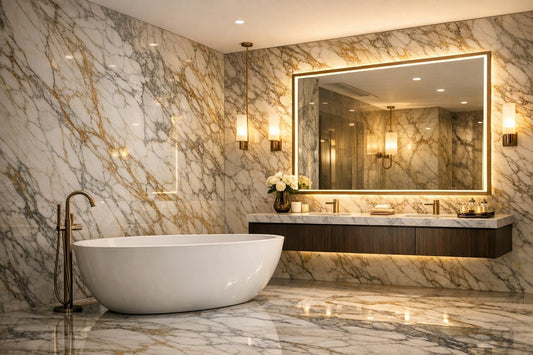 Elevate Spaces with Bathroom Marble Tiles from Zicana - Zicana Boutique