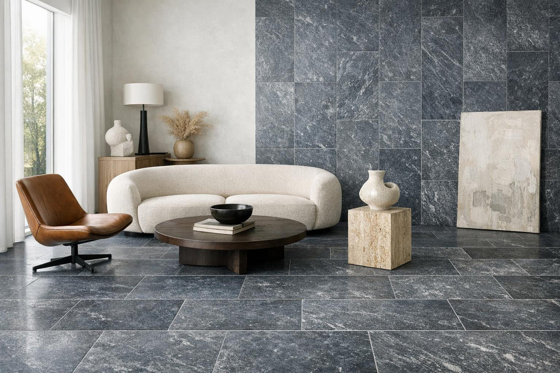 Elevate Spaces with Belgian Bluestone Limestone Artistic Tile - Zicana Boutique