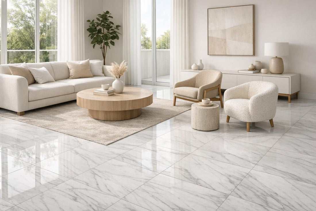Elevate Spaces with Bianco Dolomiti Marble Field Tile - Zicana Boutique