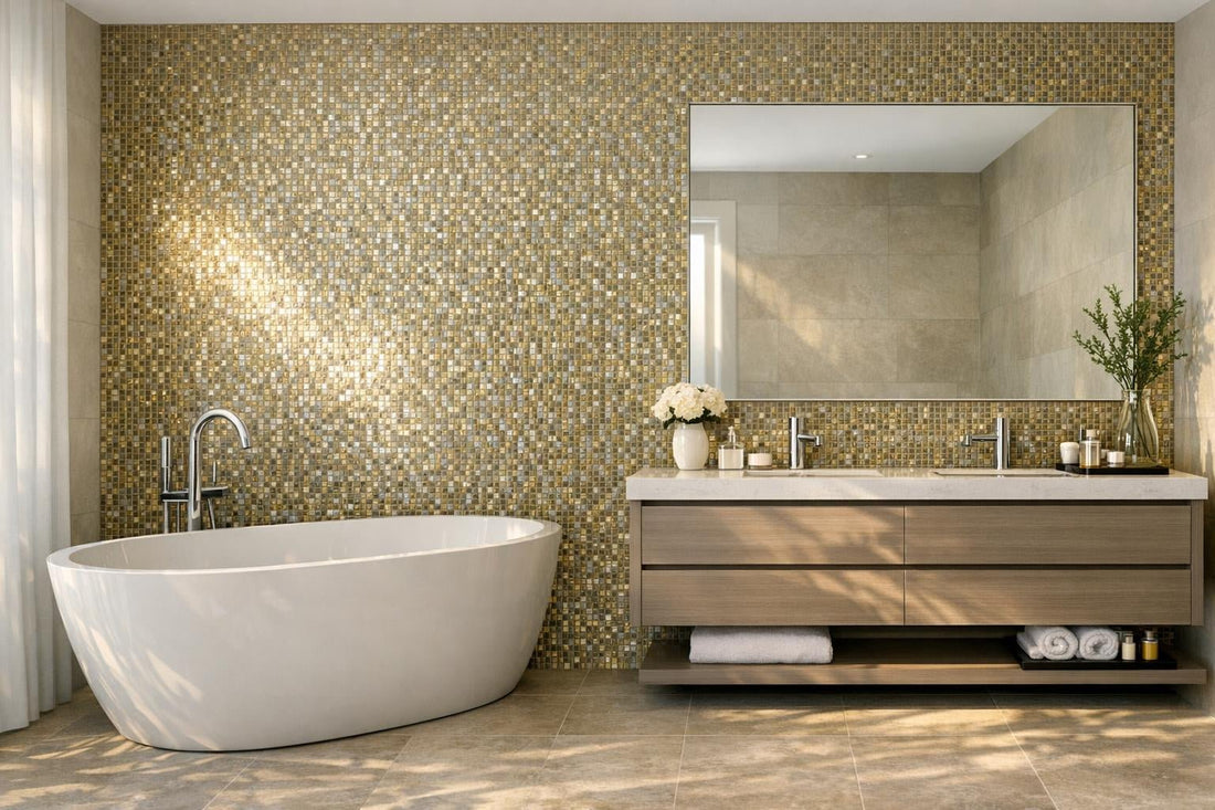 Elevate Spaces with Bisazza Sophia Glass Mosaic 3/4"x3/4" - Zicana Boutique