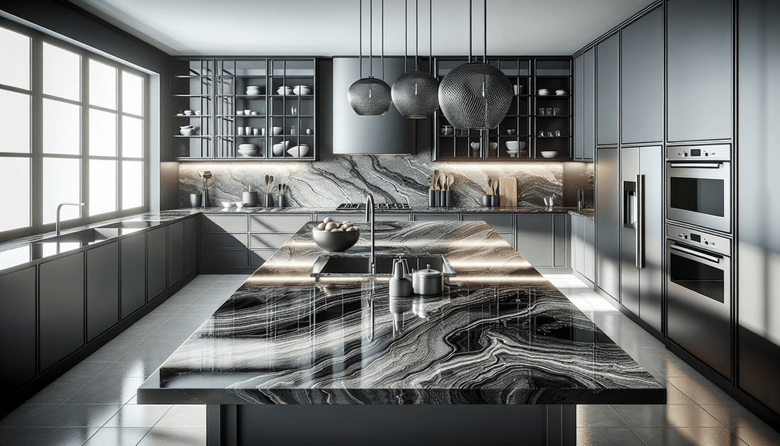 Elevate Spaces with Black and Grey Granite Countertops - Z Boutique by Marble Couture