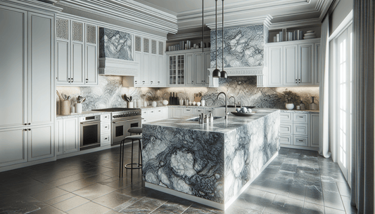 Elevate Spaces with Blue Grey Granite Countertops from Zicana Boutique - Z Boutique by Marble Couture
