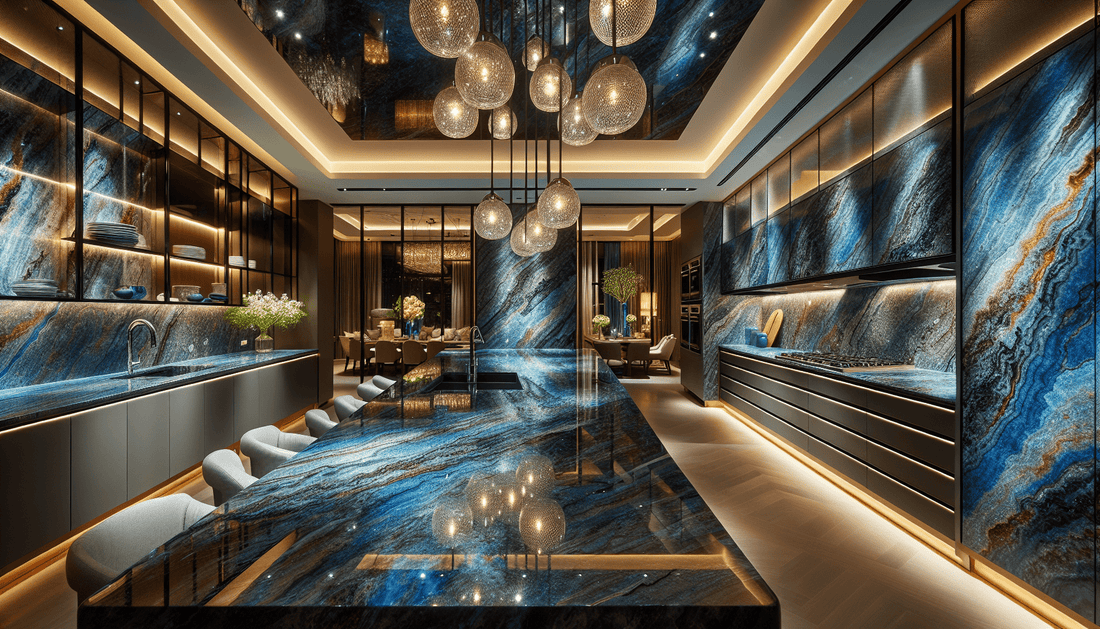 Elevate Spaces with Blue Labrado Granite Elegance - Zicana Boutique