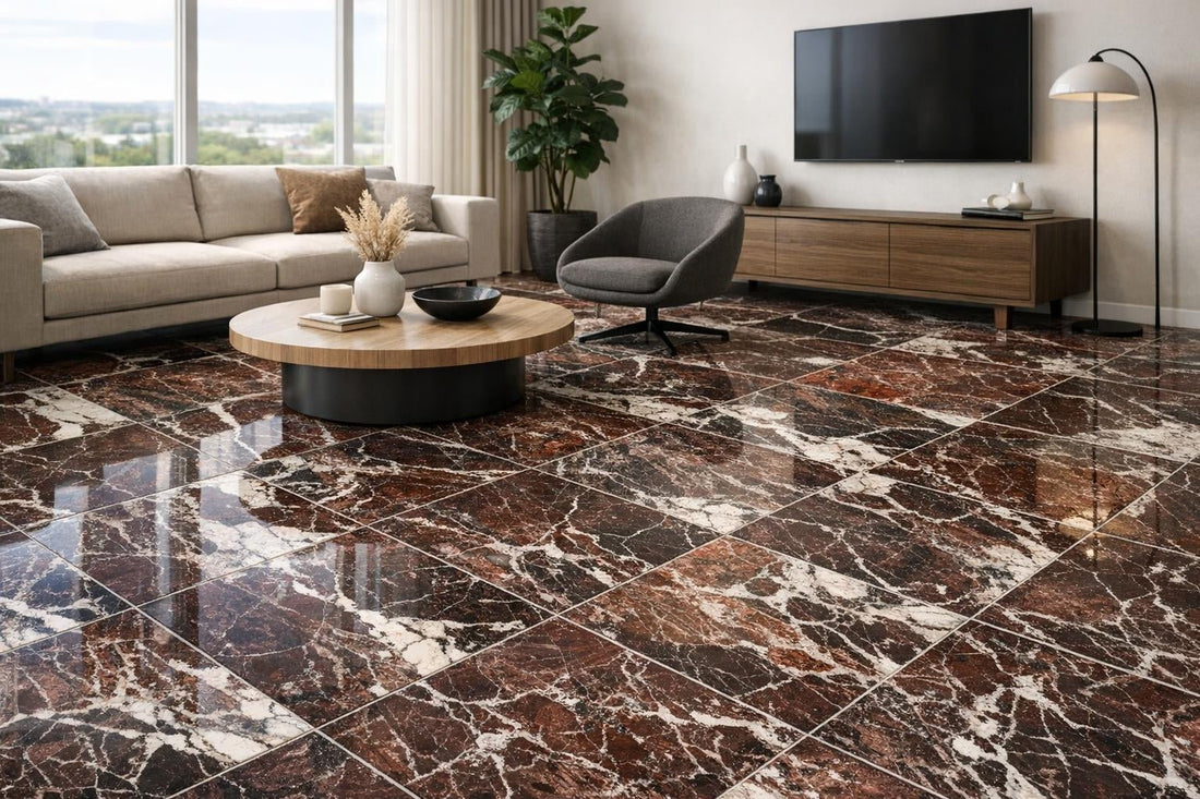 Elevate Spaces with Breccia Vino Marble Tile from Zicana - Zicana Boutique