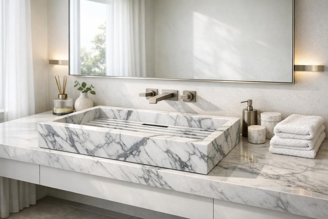 Elevate Spaces with Broadway West Sink - Marble Couture - Zicana Boutique