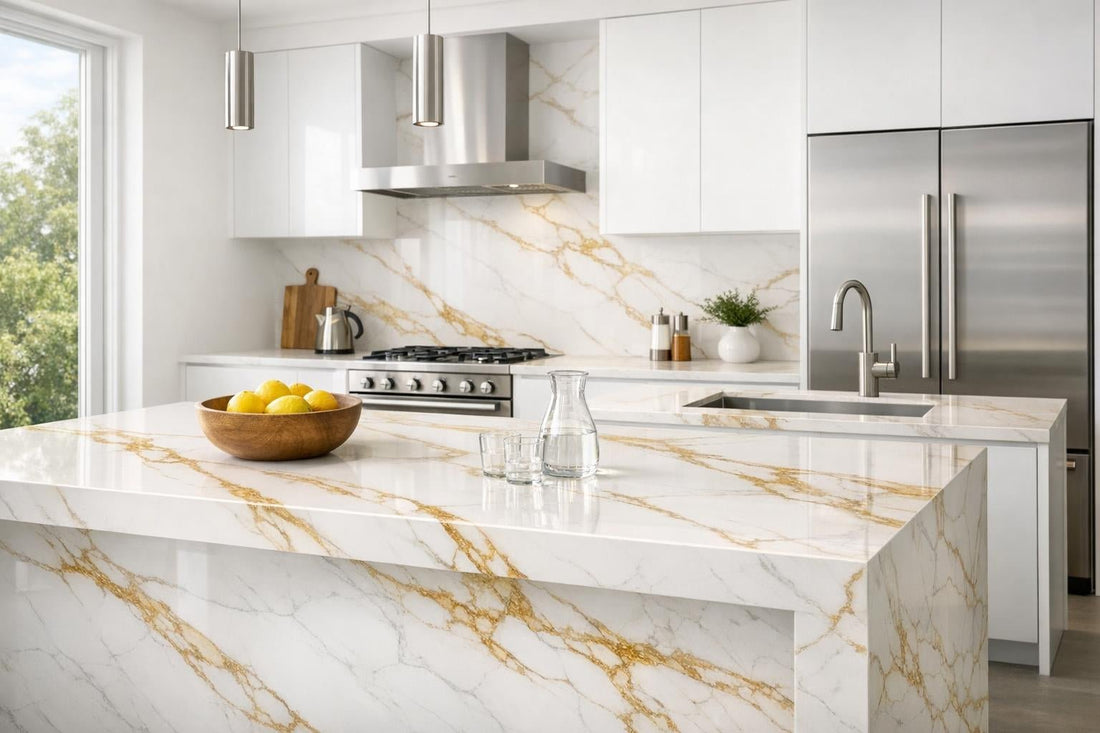 Elevate Spaces with Calacatta Gold Level by Emilgroup - Zicana Boutique