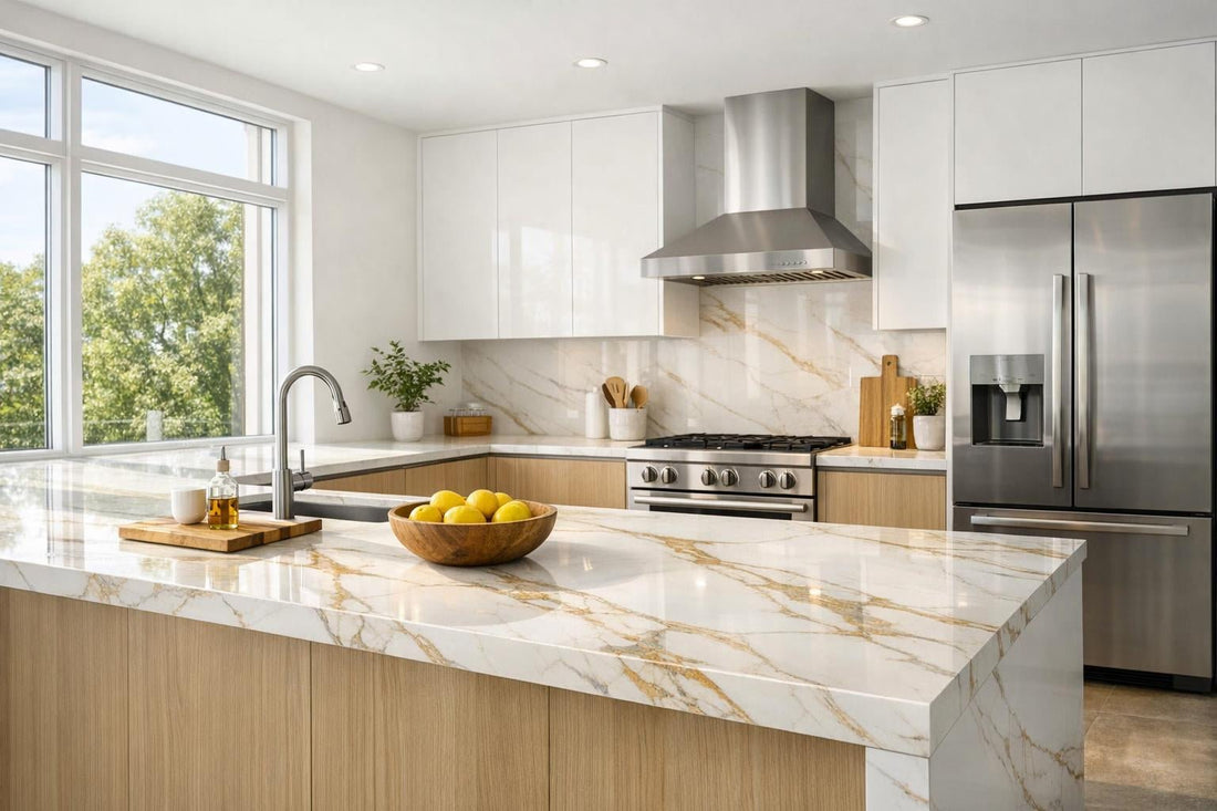 Elevate Spaces with Calacatta Gold Neolith Insights - Zicana Boutique