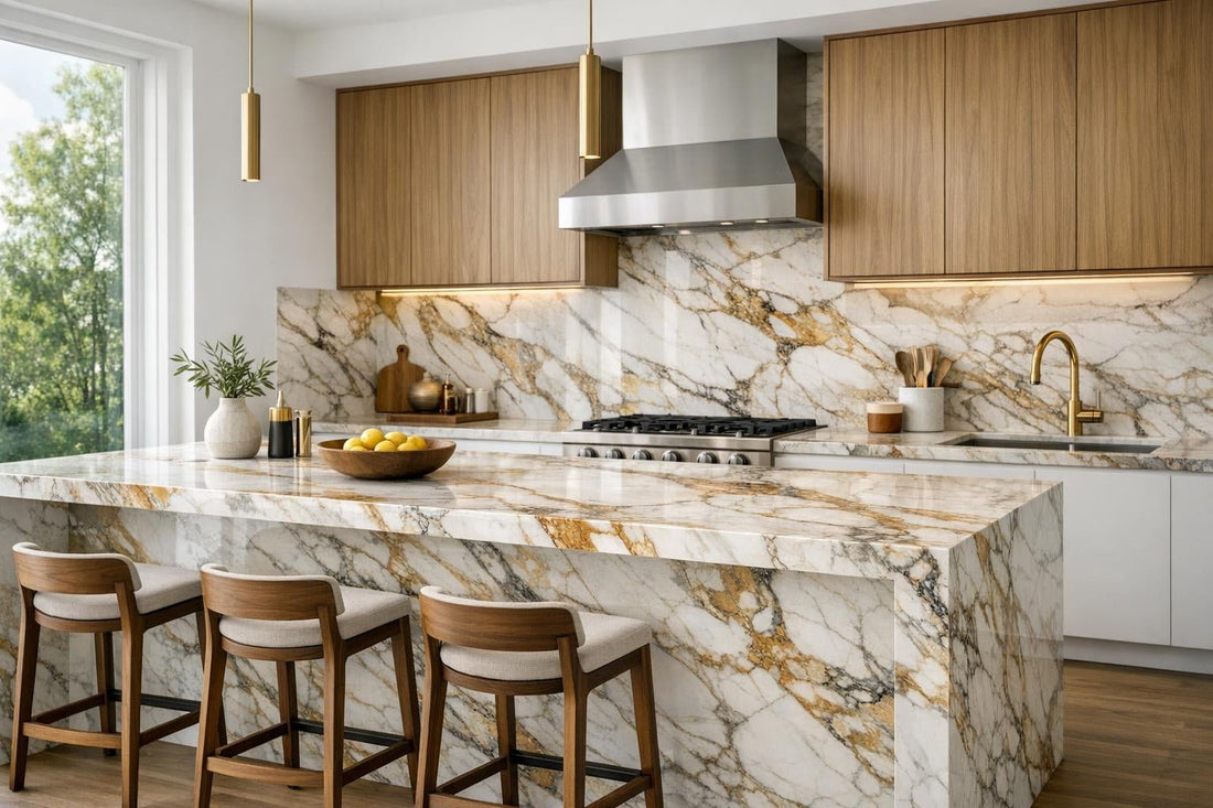 Elevate Spaces with Calacatta Macchia Vecchia Marble at Zicana - Zicana Boutique