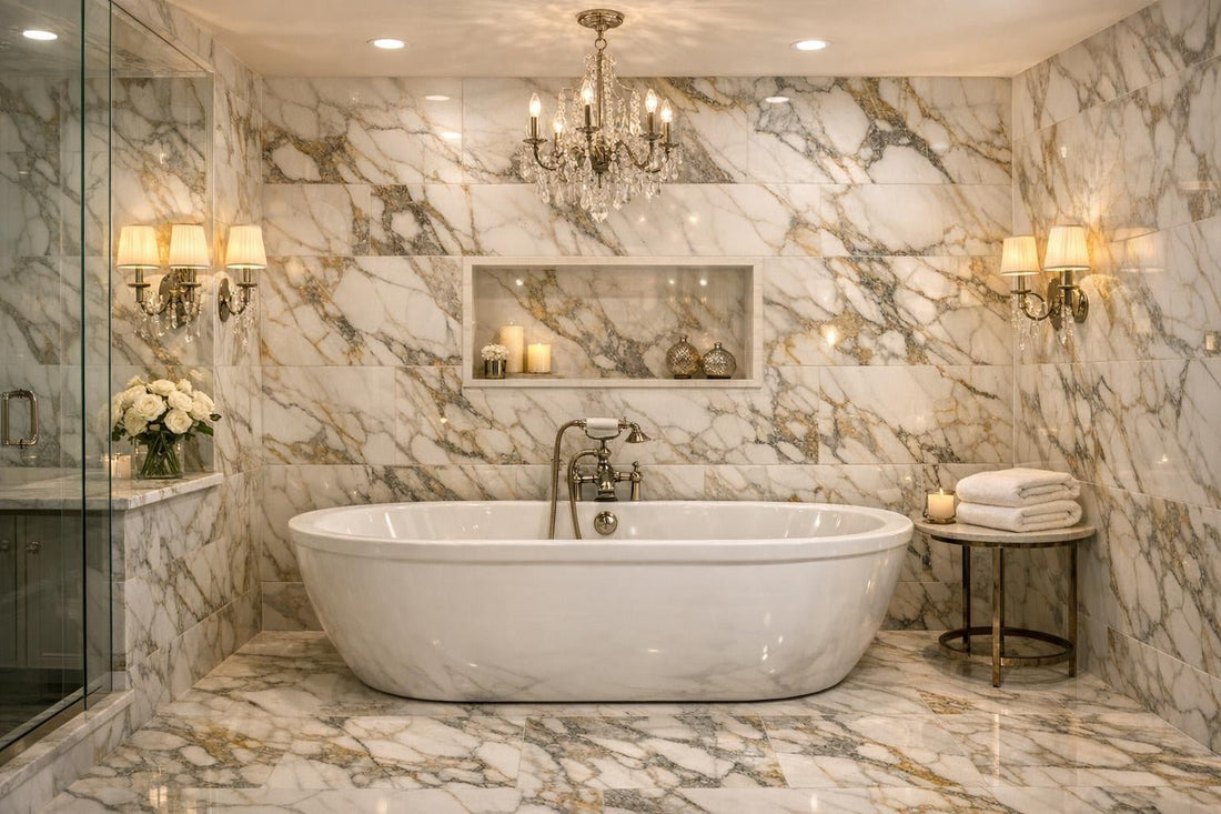 Elevate Spaces with Calacatta Michael Angelo Marble from Zicana - Zicana Boutique