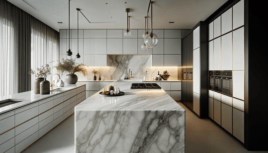 Elevate Spaces with Calacatta Miraggio Quartz Countertop Solutions - Z Boutique by Marble Couture