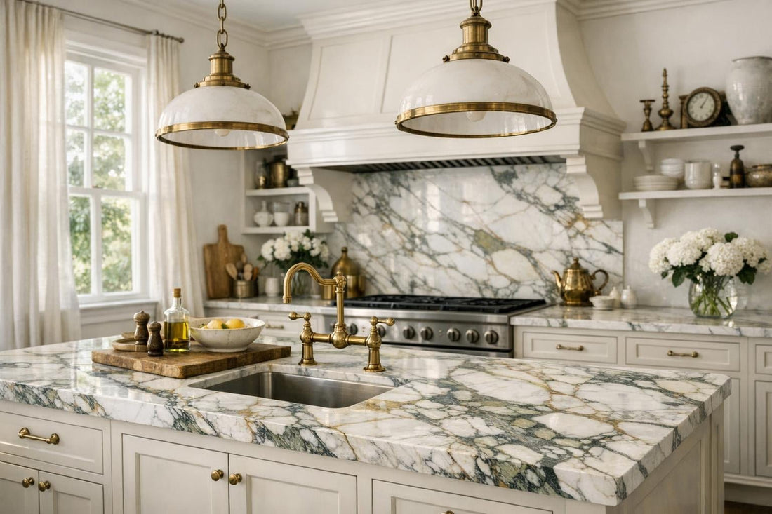 Elevate Spaces with Calacatta Monet Vintage Marble - Zicana Boutique