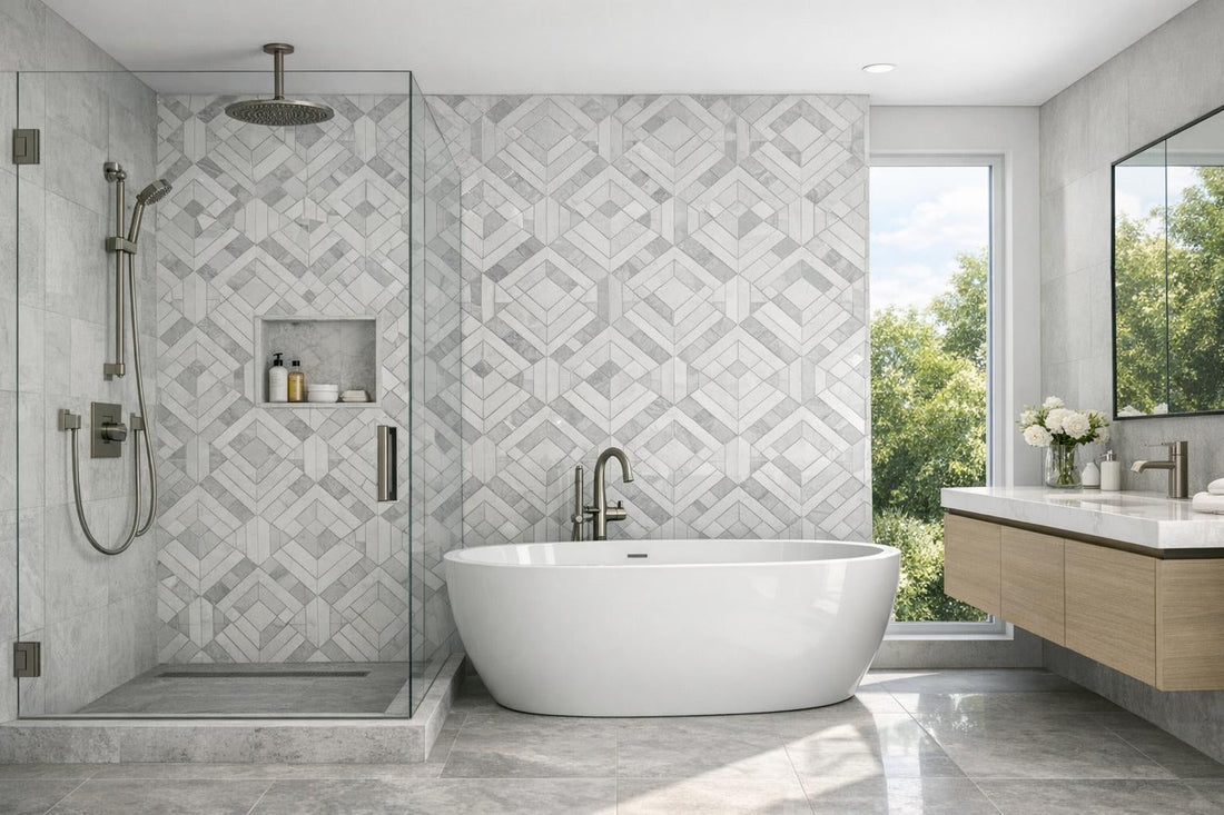 Elevate Spaces with Callen Blanco Waterjet Tile Solutions - Zicana Boutique