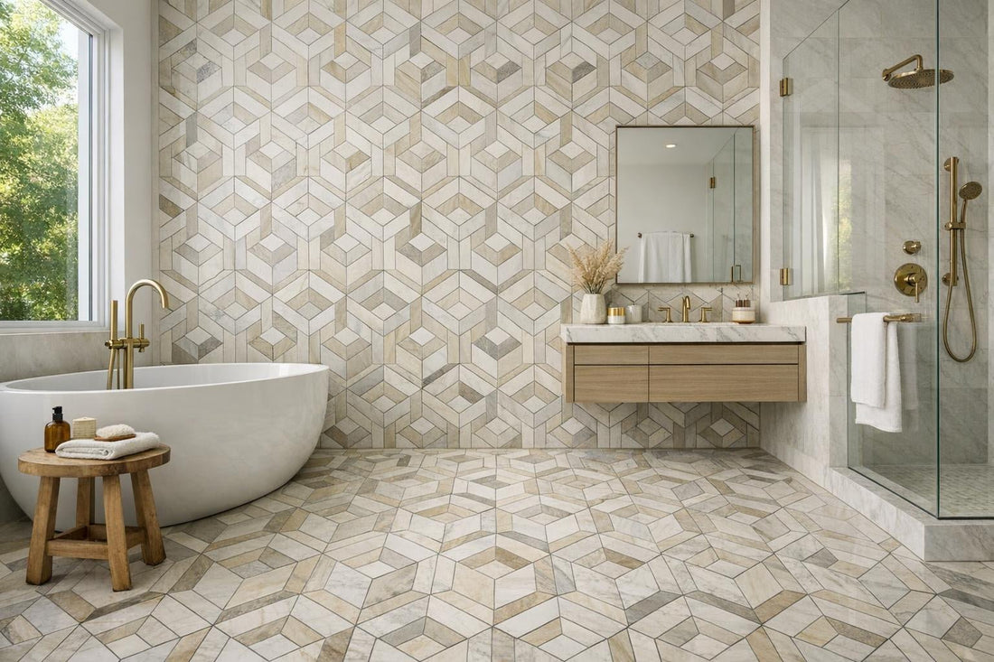 Elevate Spaces with Callen Canyon Waterjet Tile by Zicana - Zicana Boutique