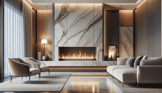 Elevate Spaces with Cambria Quartz Fireplace: Luxury Meets Durability - Z Boutique by Marble Couture