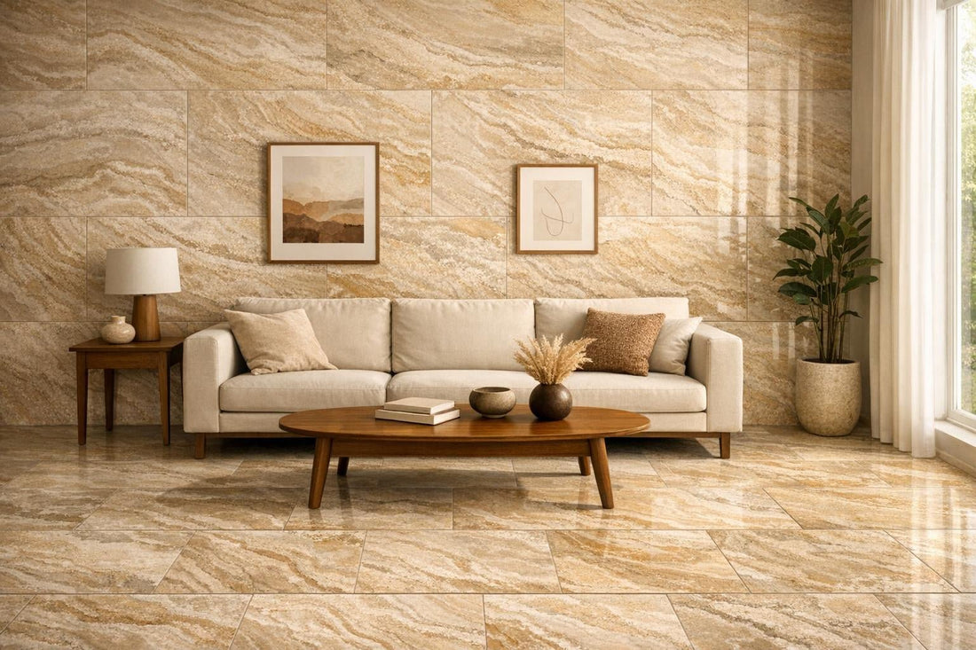 Elevate Spaces with Canyonland Beige Artistic Tile - Zicana Boutique