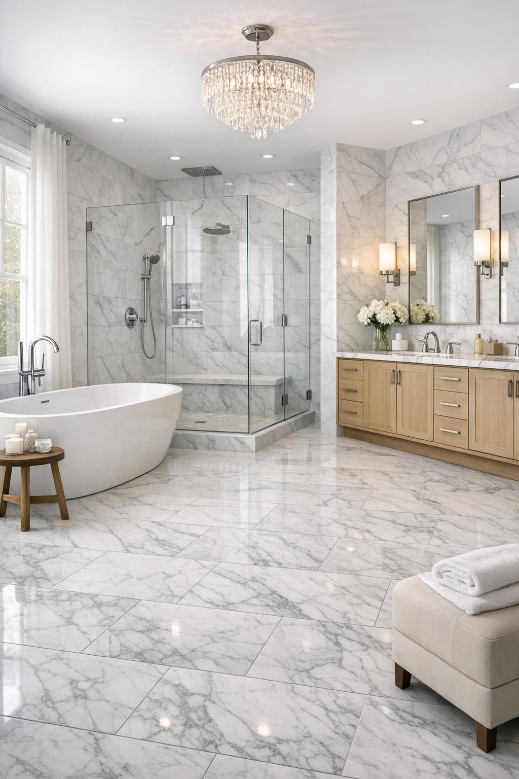 Elevate Spaces with Carrara Marble Field Tile - Zicana Boutique - Zicana Boutique