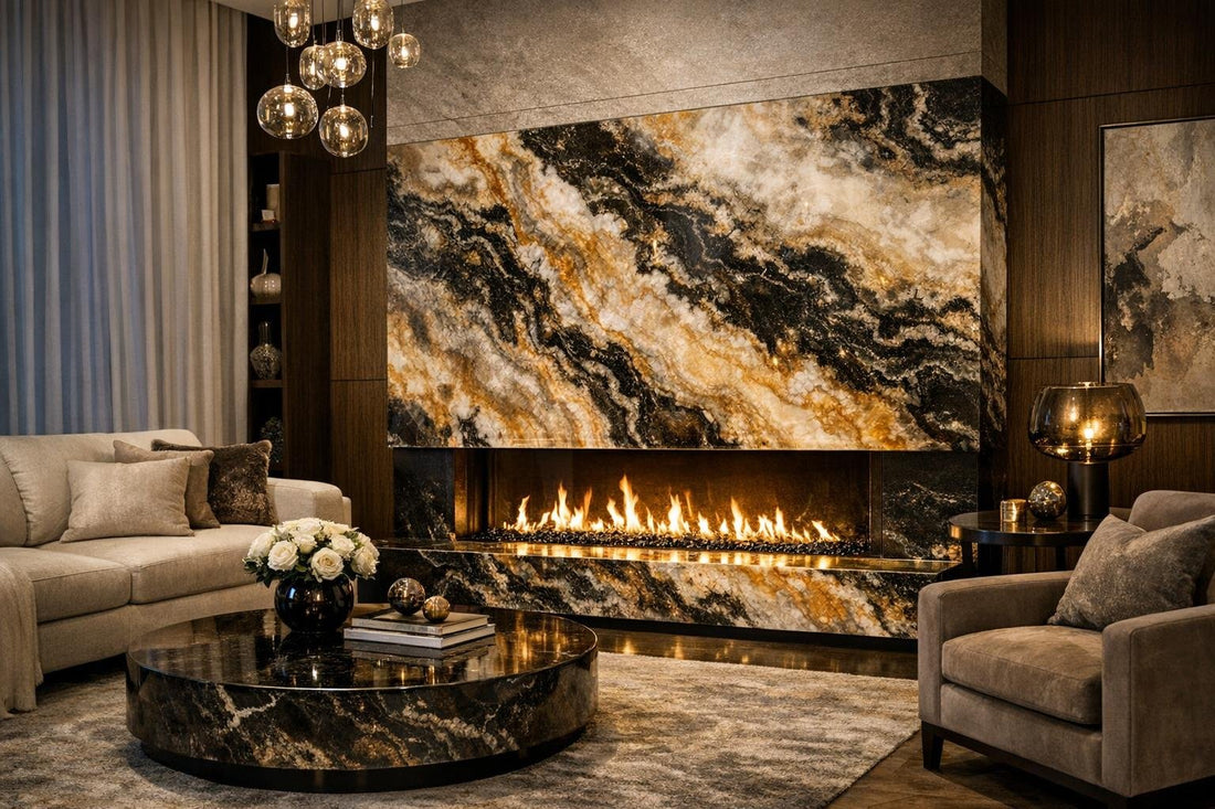 Elevate Spaces with Cassiopeia Fireplace from Zicana Boutique - Zicana Boutique