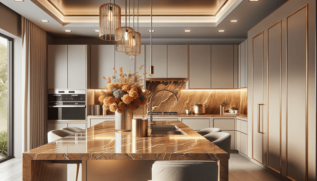 Elevate Spaces with Colonial Gold Granite Countertops - Zicana Boutique