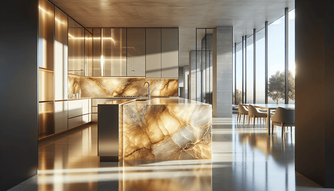 Elevate Spaces with Cristallo Citrino Quartzite: Elegance Meets Durability - Z Boutique by Marble Couture