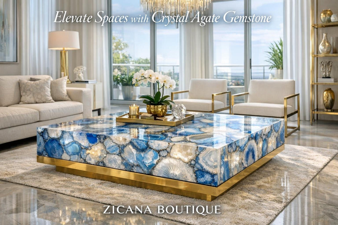 Elevate Spaces with Crystal Agate Gemstone - Zicana Boutique - Zicana Boutique