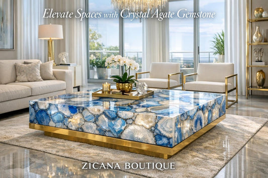Elevate Spaces with Crystal Agate Gemstone - Zicana Boutique - Zicana Boutique