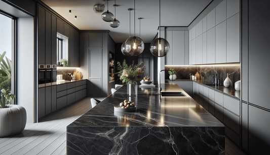 Elevate Spaces with Dark Gray Quartz Countertops - Z Boutique by Marble Couture