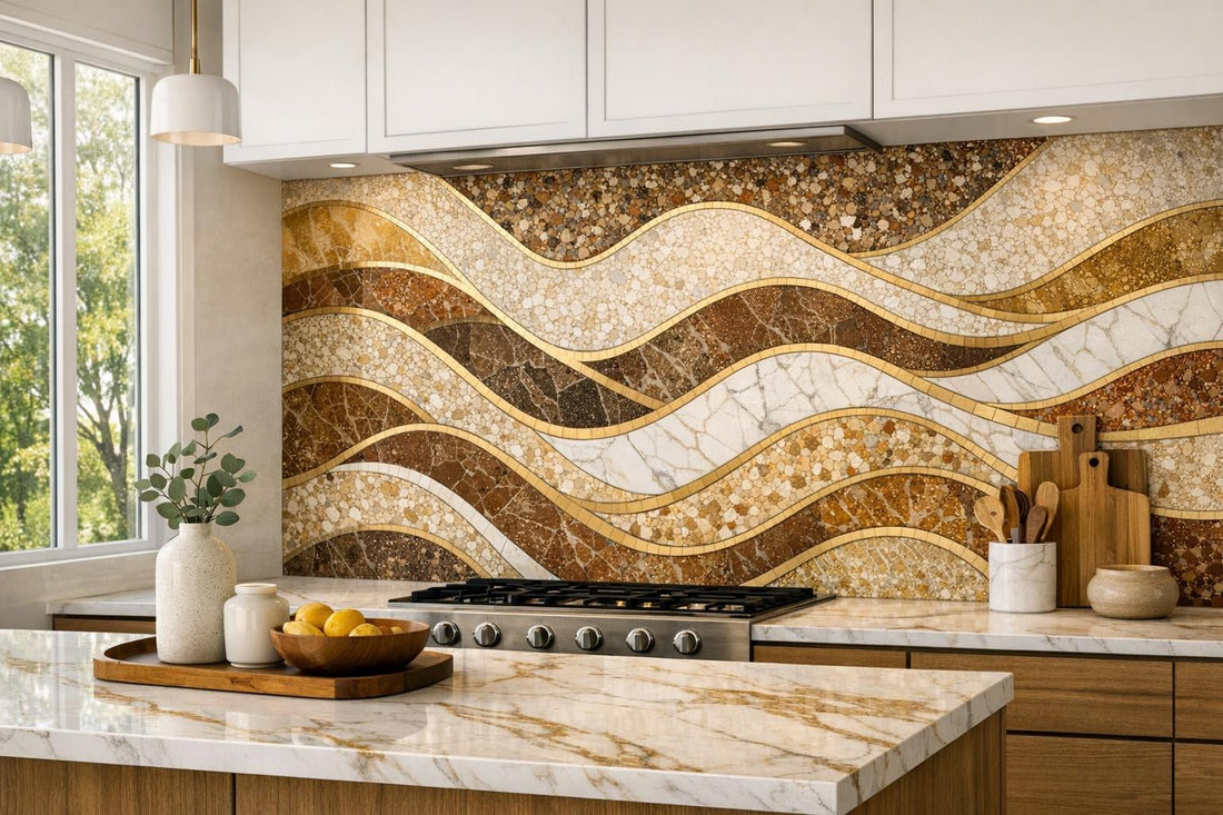 Elevate Spaces with Decova Danaka Dune Mosaic by Zicana - Zicana Boutique