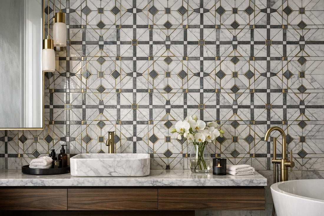 Elevate Spaces with Decova Tina Square Mosaic - Zicana Boutique - Zicana Boutique
