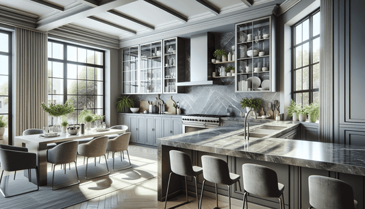 Elevate Spaces with Elegant Gray Stone Countertops Solutions - Z Boutique by Marble Couture