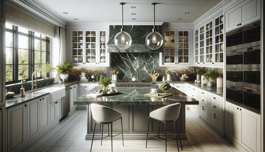 Elevate Spaces with Elegant Green Granite Countertops - Z Boutique by Marble Couture