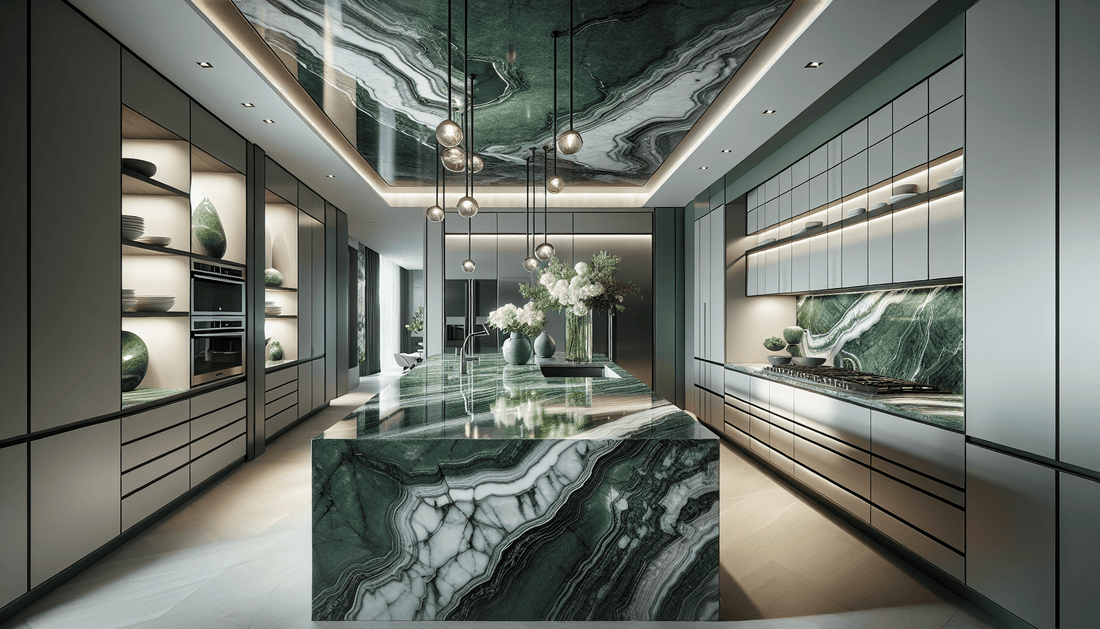 Elevate Spaces with Elegant Green Quartzite Countertops - Zicana Boutique