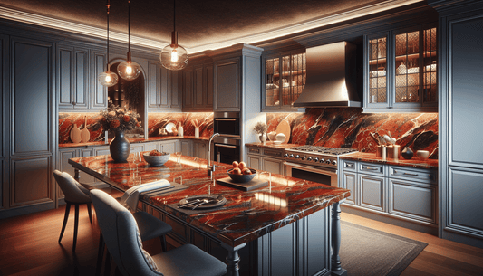 Elevate Spaces with Elegant Red Granite Countertops - Z Boutique by Marble Couture