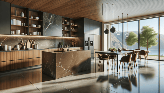 Elevate Spaces with Florim Stone Alpine Brown Surfaces - Zicana Boutique