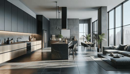 Elevate Spaces with Florim Stone Cement Dark Grey Elegance - Zicana Boutique