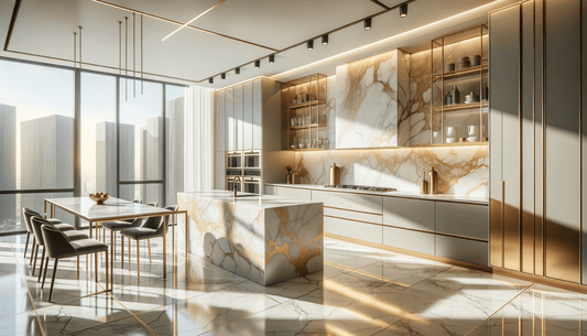 Elevate Spaces with Florim Stone Eternal Gold Surfaces - Zicana Boutique