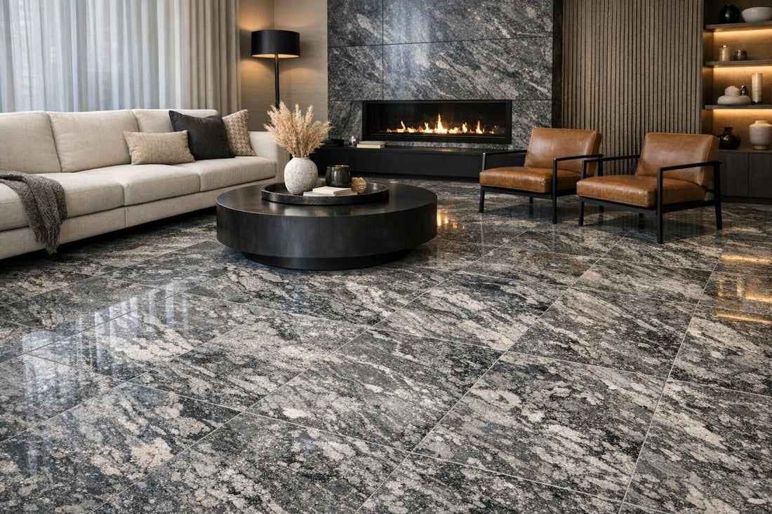 Elevate Spaces with Galaxy Grey Granite Artistic Tile - Zicana Boutique
