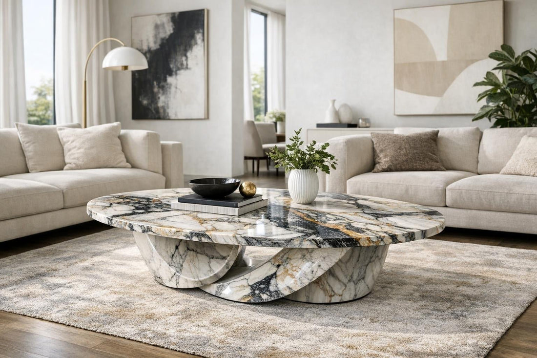 Elevate Spaces with Galilei Coffee Table - Marble Couture - Zicana Boutique